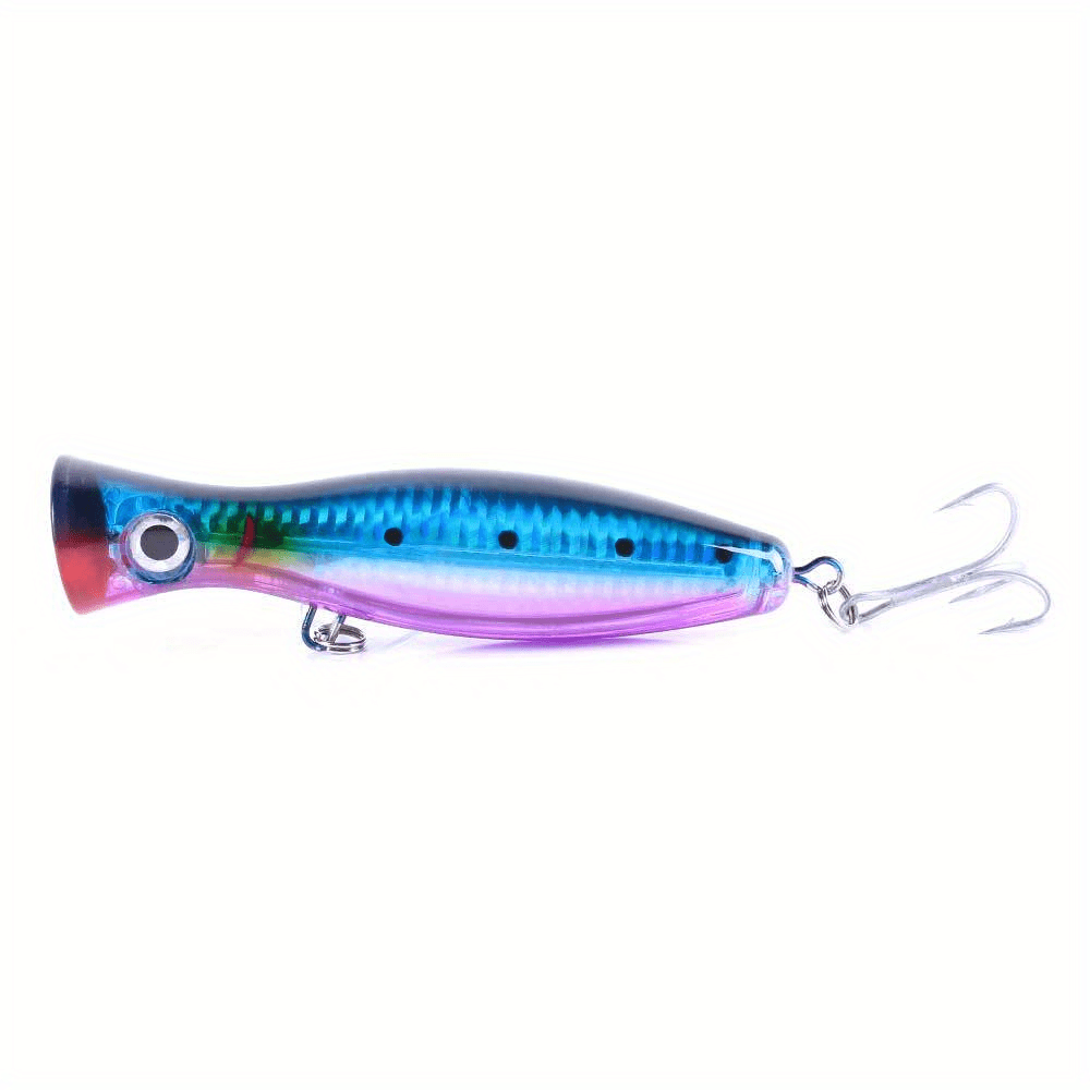 Lixada 12Cm 45G Large Popper Lure Artificial Seal Lure 3D Eyes Hard Popper  Fishing Lure with Hooks and Ring for Saltwater Freshwater One Size Blue :  : Sports, Fitness & Outdoors