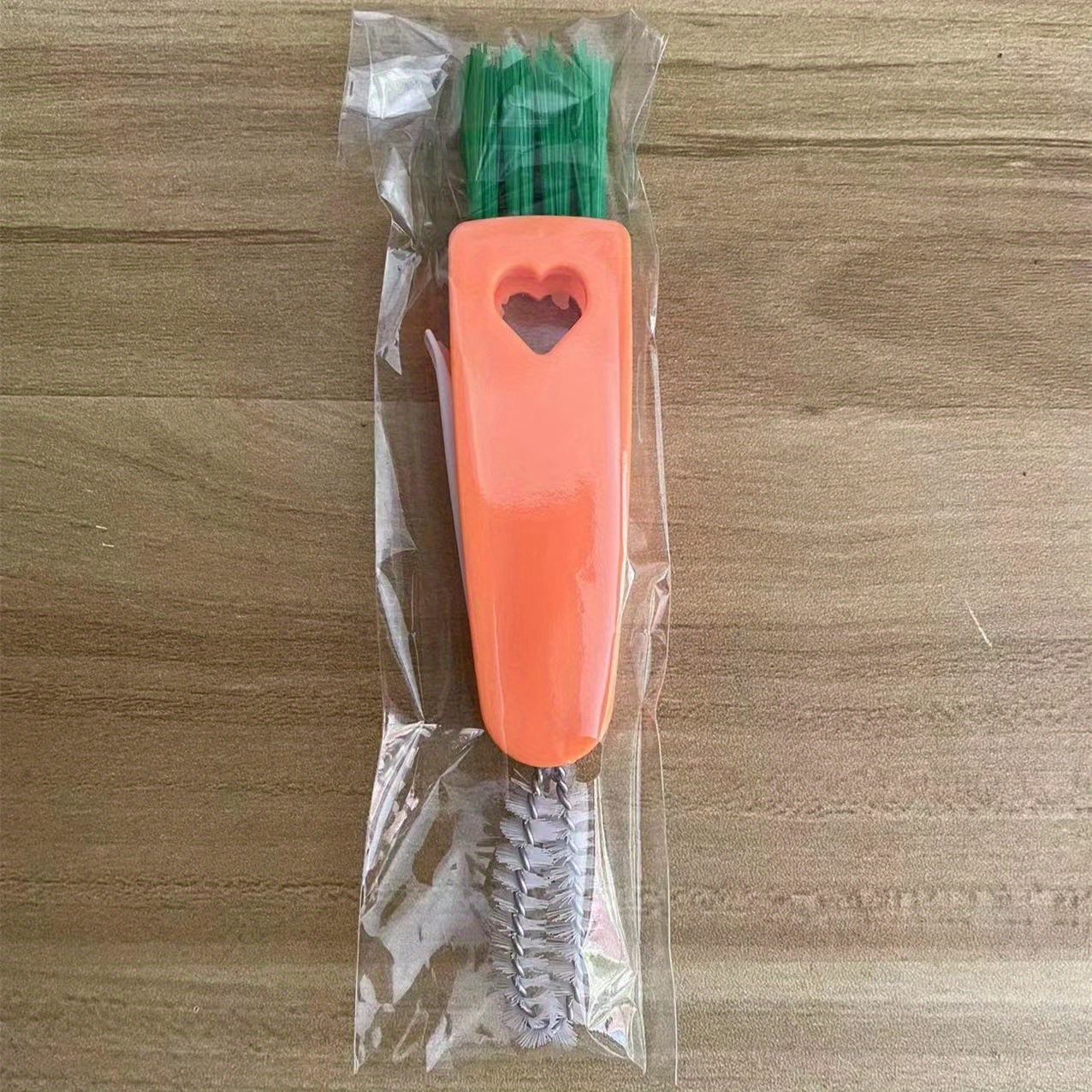 Bottle Cleaning Brush, 3 In 1 Multifunctional Cute Carrot Cup Lid