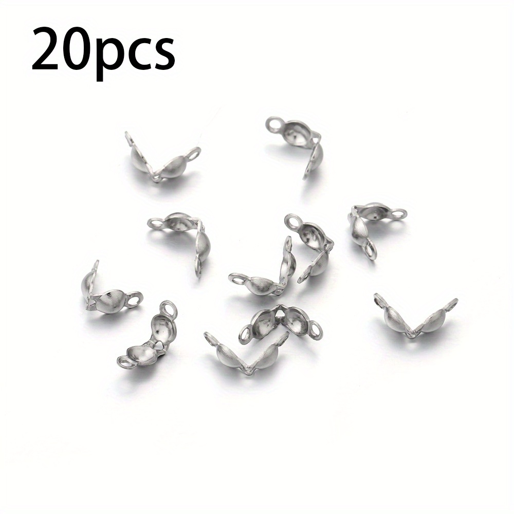 Crimp Bead Covers, 2.4mm, 20 Pieces, Sterling Silver
