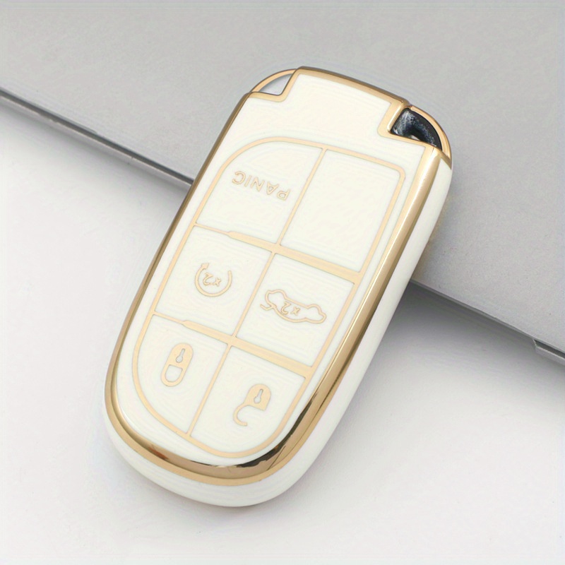 5 Buttons Tpu Car Key Case Cover For For Renegade For Grand For Cherokee  For For Car Accessories - Temu