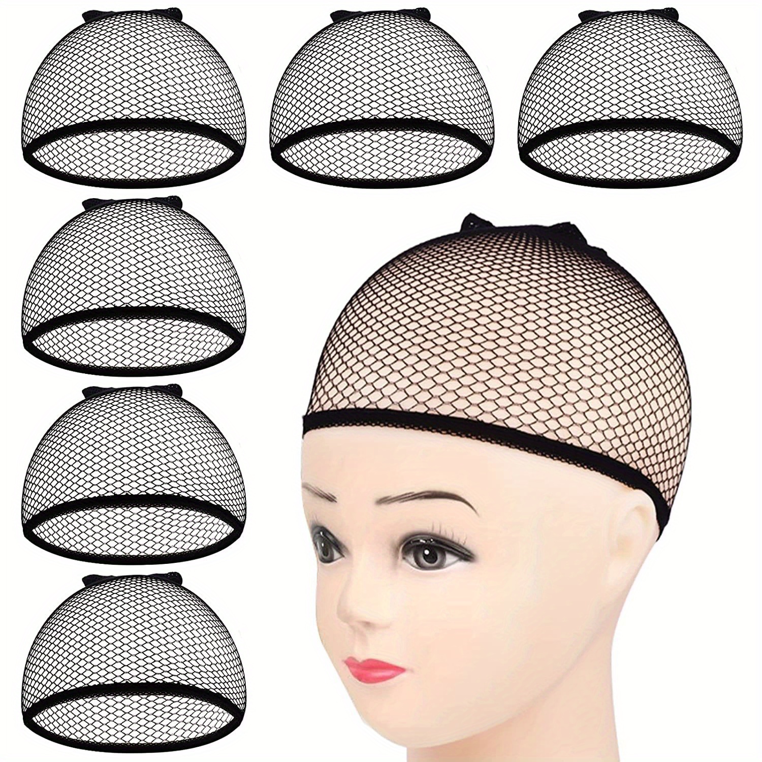 Black Mesh Wig Net Closed End Hair Mesh Net Liner Temu