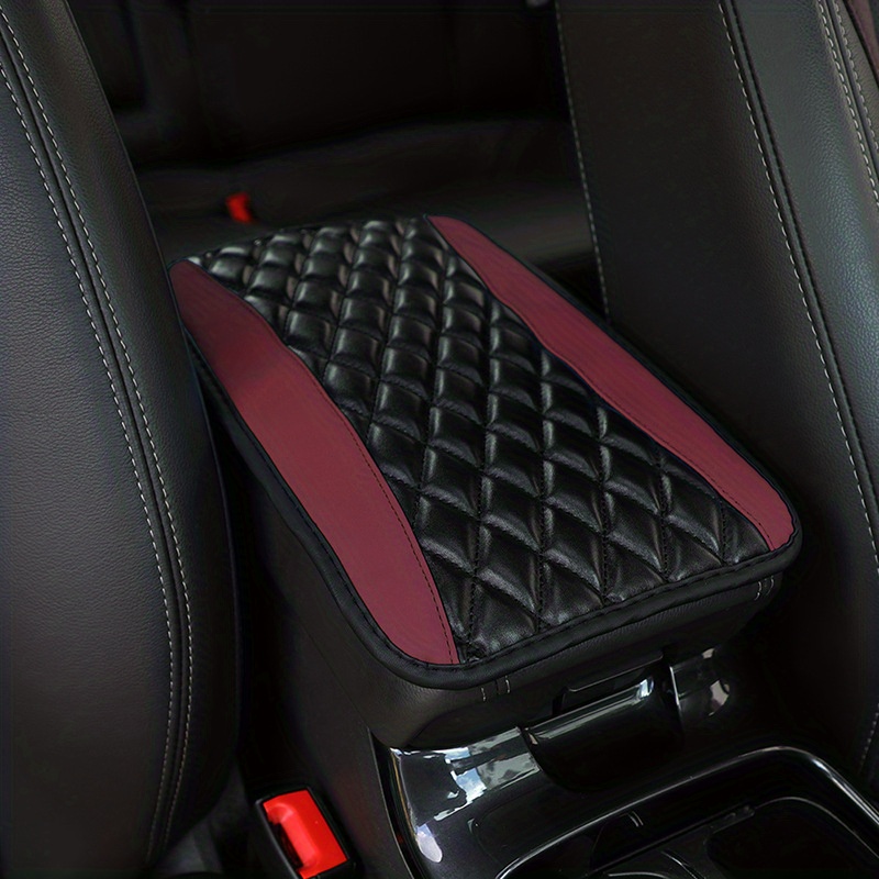 Sponge Pu Leather Armrest Pad Cover Center Console Mat Car - Temu