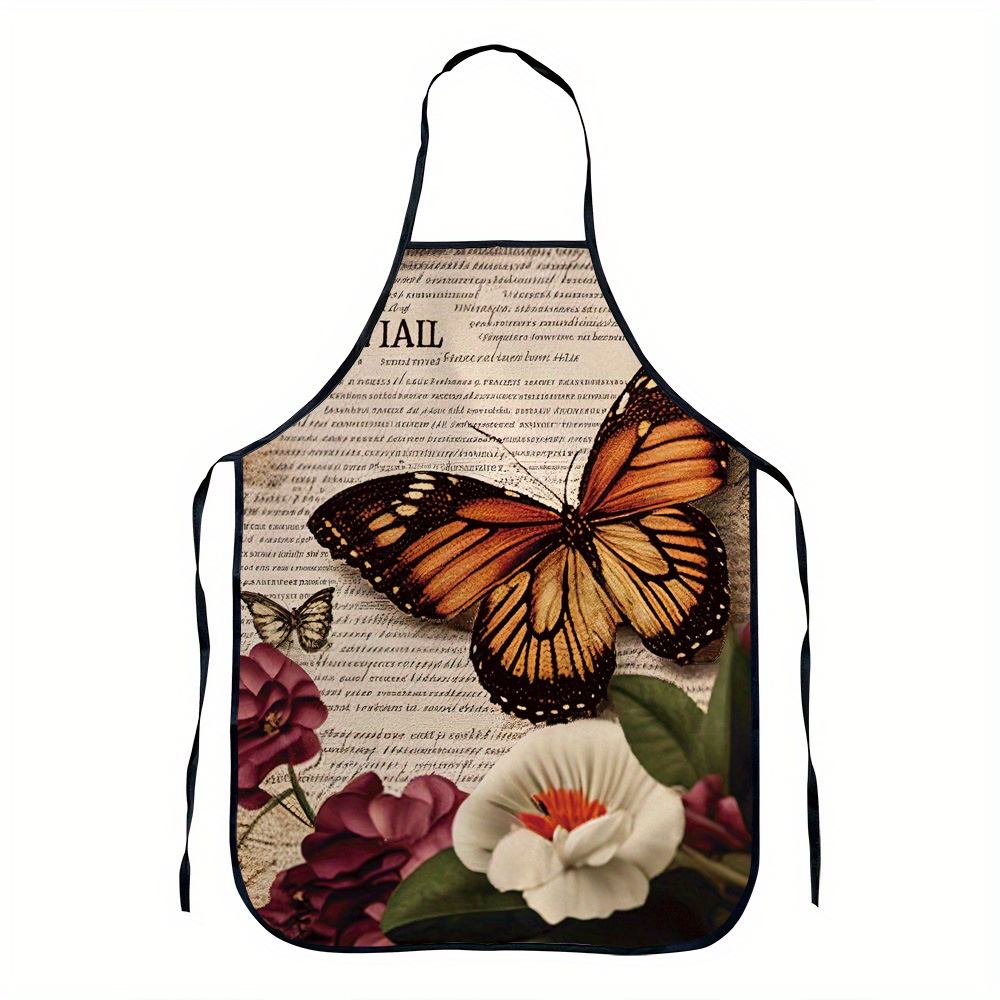 Customized Apron Floral Baking With Love Personalized Aprons Chef Gifts  Grilling Apron For Baking Cooking For