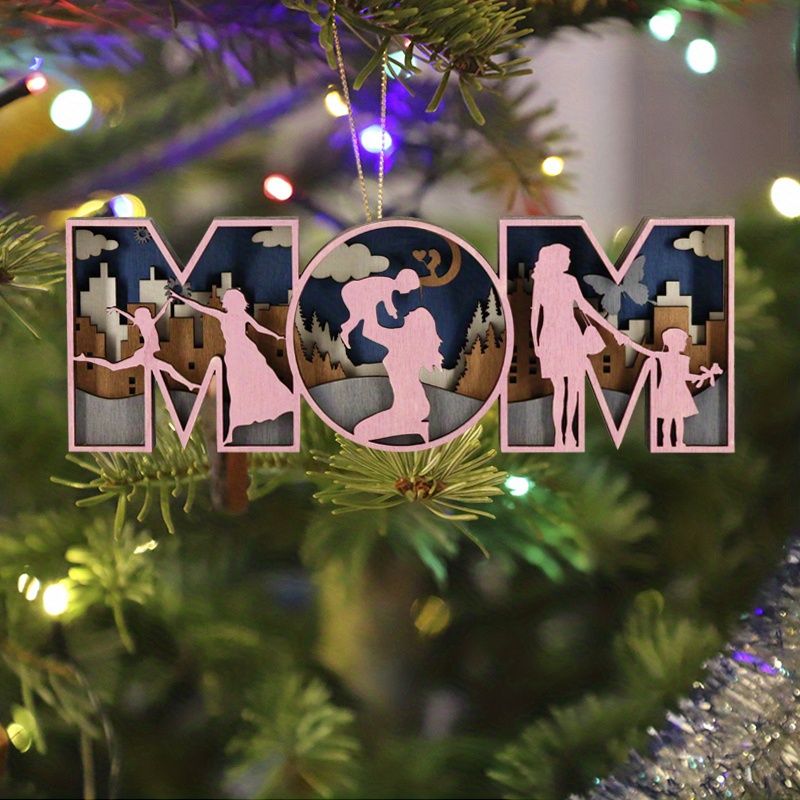 Wooden Ornament Mom Plaques Birthday Gifts For Mom From Son - Temu