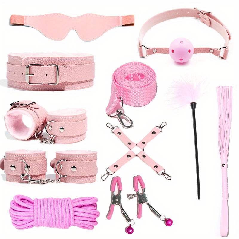 Sex Bondage Kit for Beginners Light SM Games Restraints Set for Couples Sex  Toys for Adults (Color : Pink) : : Health & Personal Care