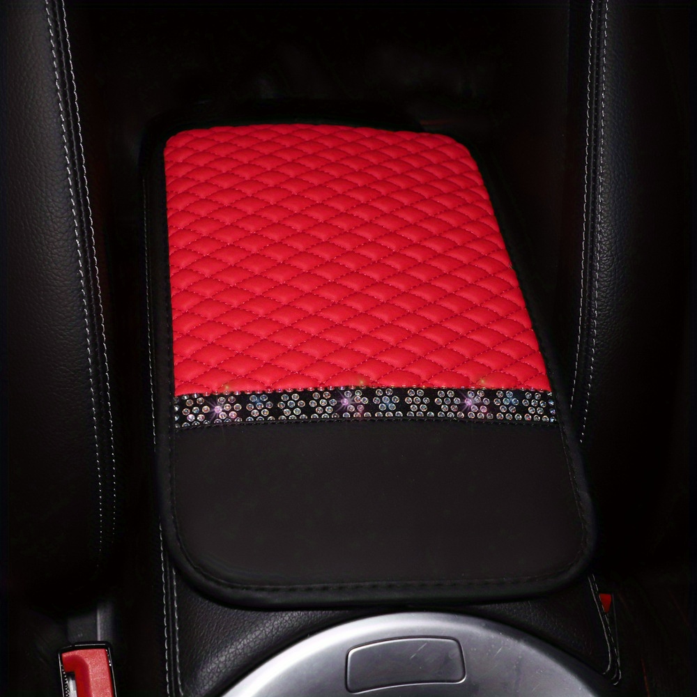 Car Accessories Sponge Pu Leather Armrest Pad Cover Center - Temu Republic  of Korea