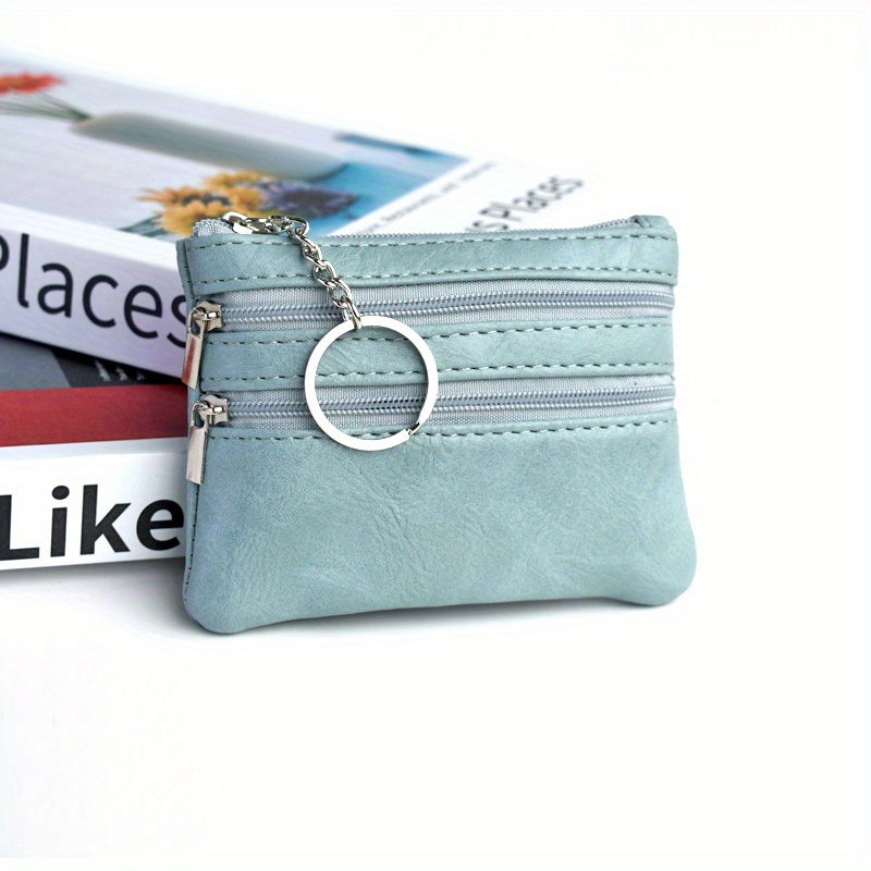 Vintage Mini Zipper Coin Purse - Portable Clutch Bag With Keyring For  Versatile Storage And Convenient Access - Temu United Kingdom