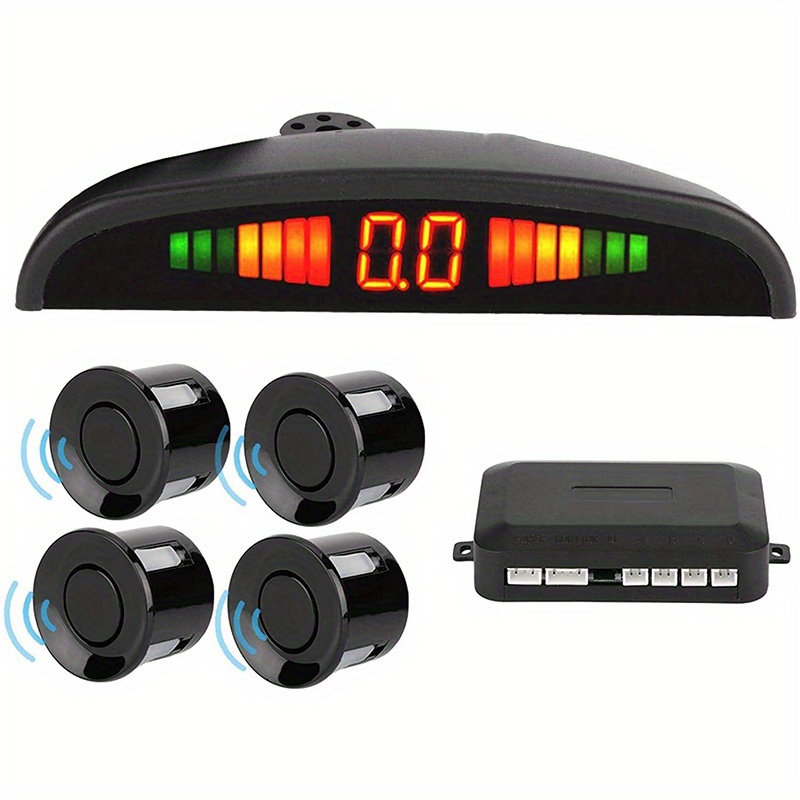 Car Auto Parktronic Led Parking Radar With 4 Parking Sensors Temu