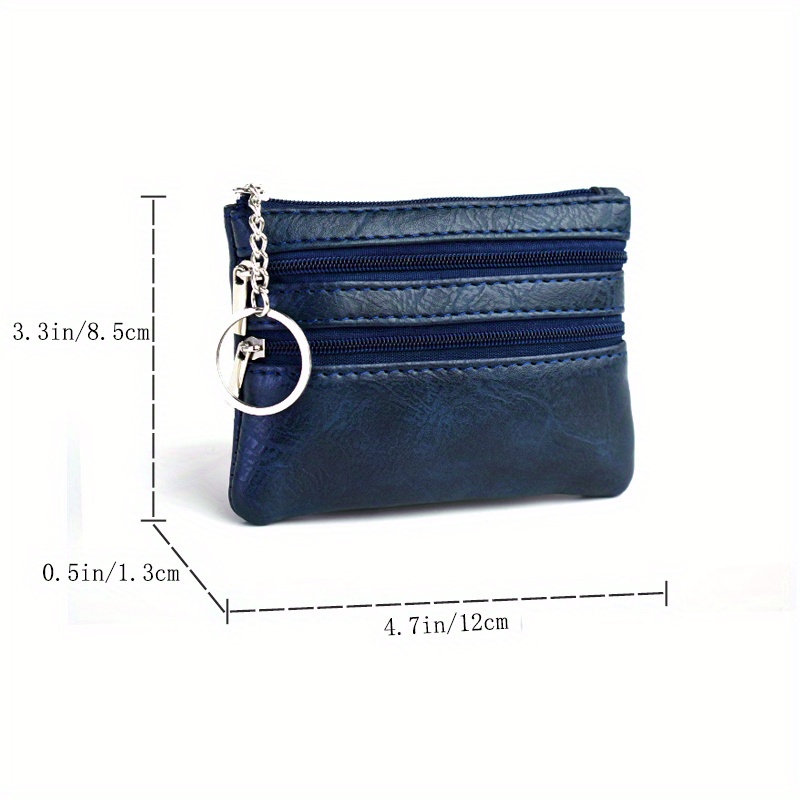 Vintage Mini Zipper Coin Purse - Portable Clutch Bag With Keyring For  Versatile Storage And Convenient Access - Temu United Kingdom