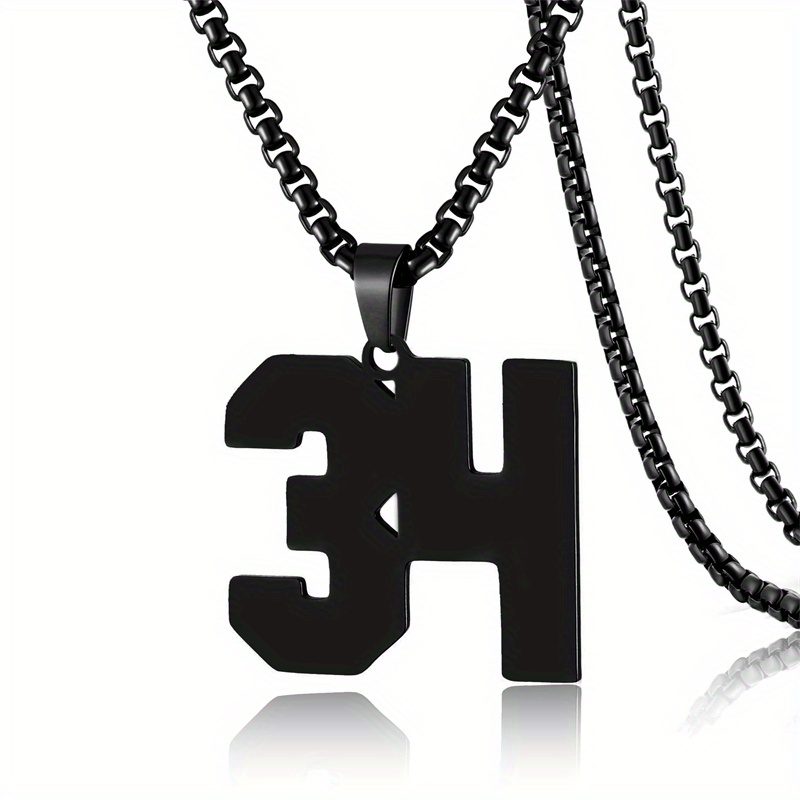 Number 3 Baseball Jersey Necklace Sports Jewelry Pendant for 