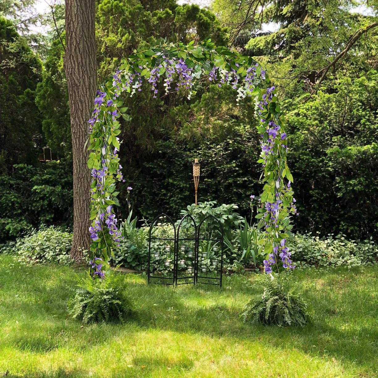 1.9 Meters Artificial Flowers Silk Wisteria Garland Temu