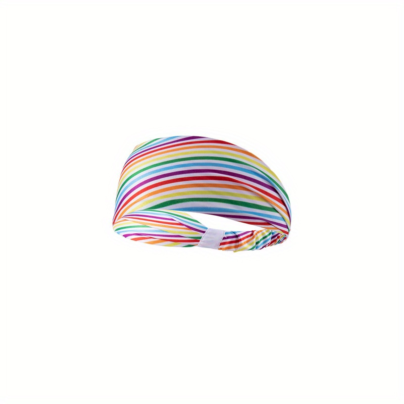 1 pc レイン ーヨガヘッドバンド 吸湿発散性スポーツヘアバンド