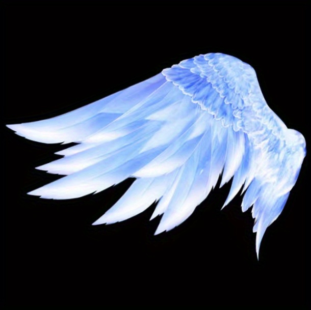 Wireless Hd Car Door Lamp Logo Get A Unique Angel's Wings - Temu
