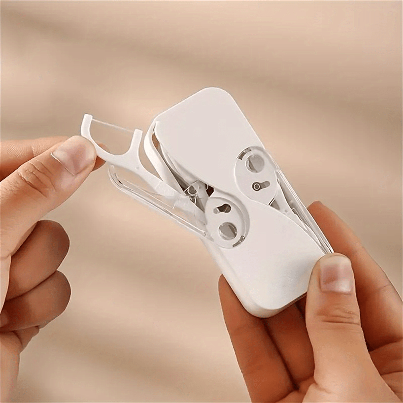 Mini Portable Dental Floss Case, Portable Floss Dispenser, Automatic
