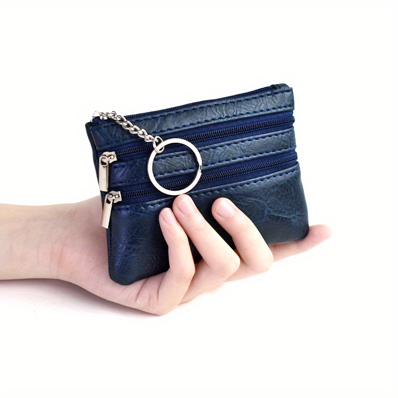 Vintage Mini Zipper Coin Purse - Portable Clutch Bag With Keyring For  Versatile Storage And Convenient Access - Temu United Kingdom