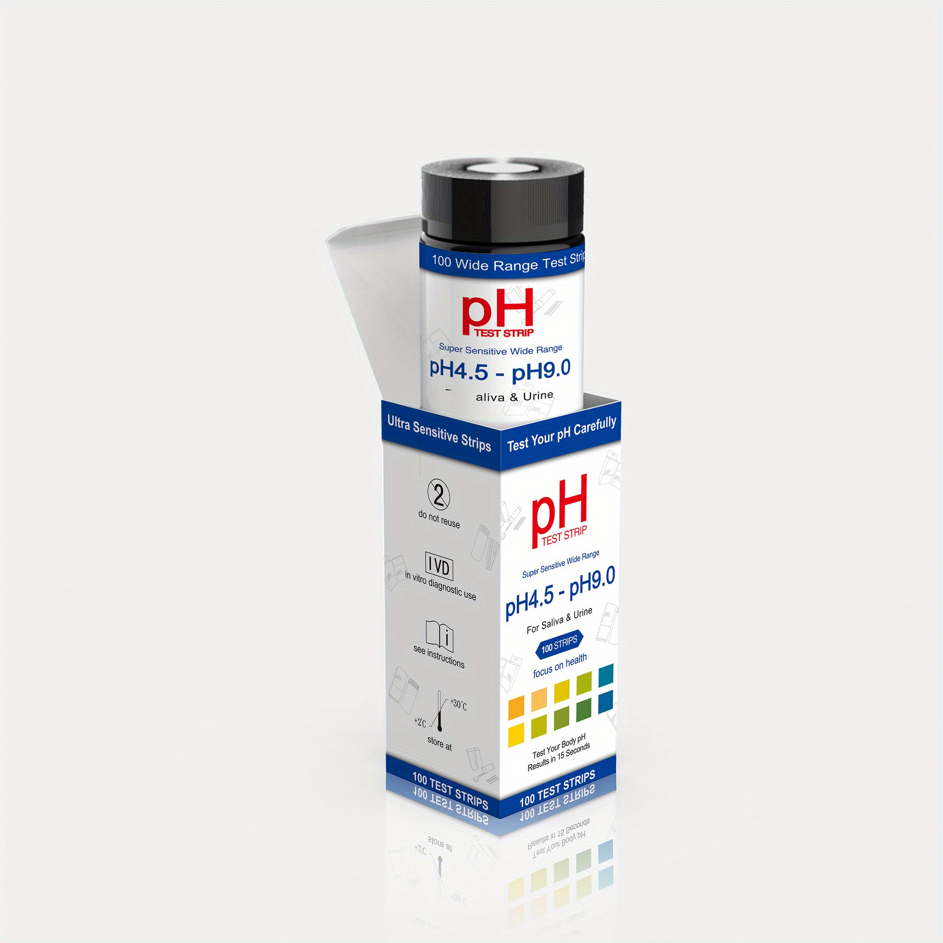 Ph Test Strips For Urine Quality Test Salivary Ph Test Ph Temu