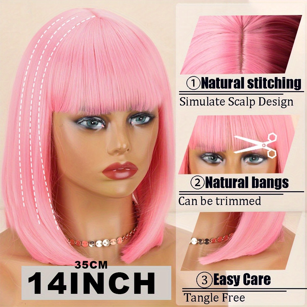 ReFa PERFECT BANGS ホワイト White Silver Side Part Wavy Curly Short Bob Wig with Bangs