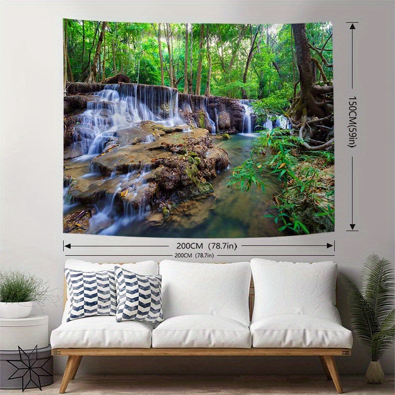 Forest Print Tapestry Wall Hanging for Home Decor