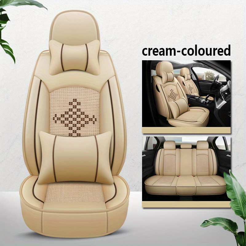 Cream car deals seat protector