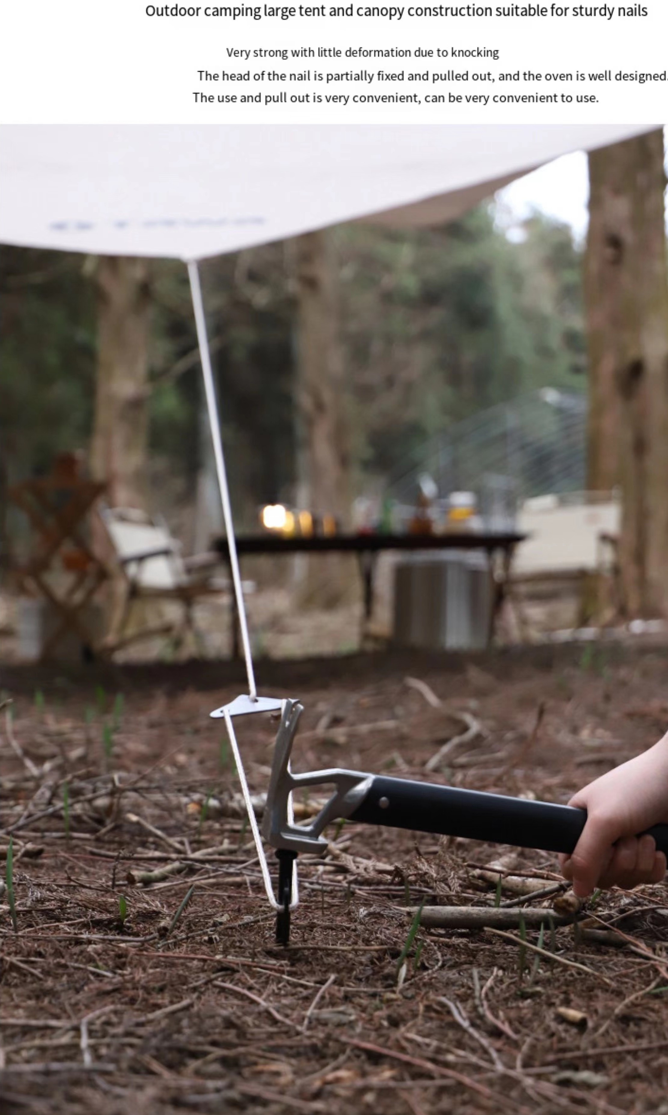 Heavy Duty Steel Tent Stakes For Camping And Beach, Extended Length For