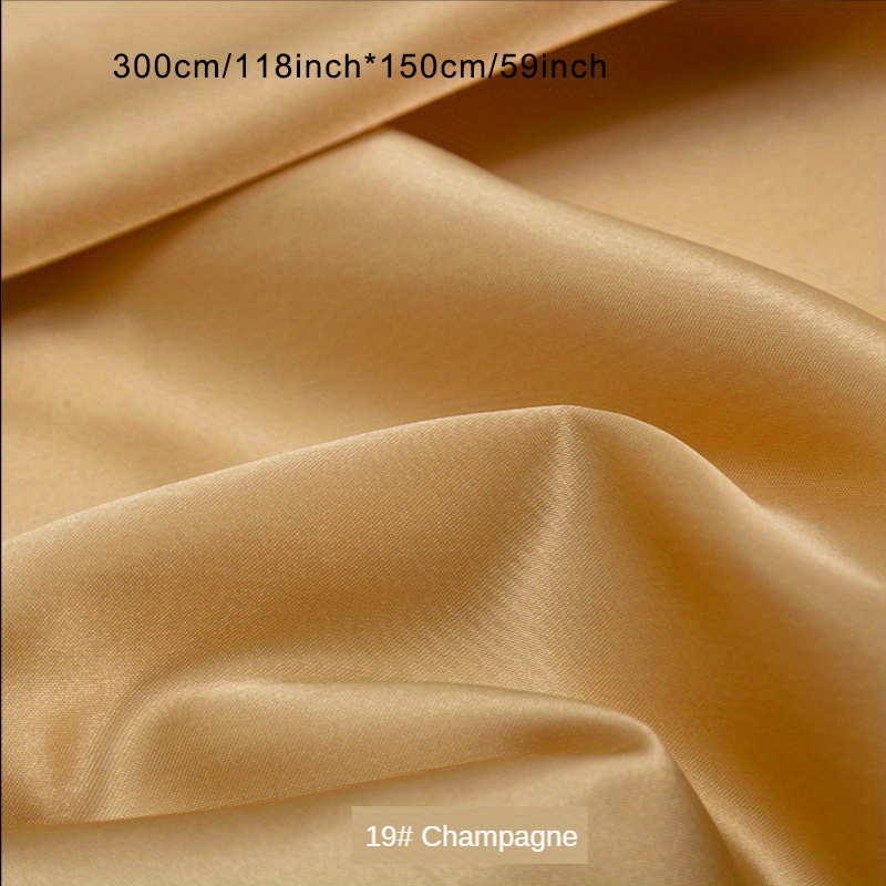 Poyester Satin Lining, Dark Gold - Fast Delivery