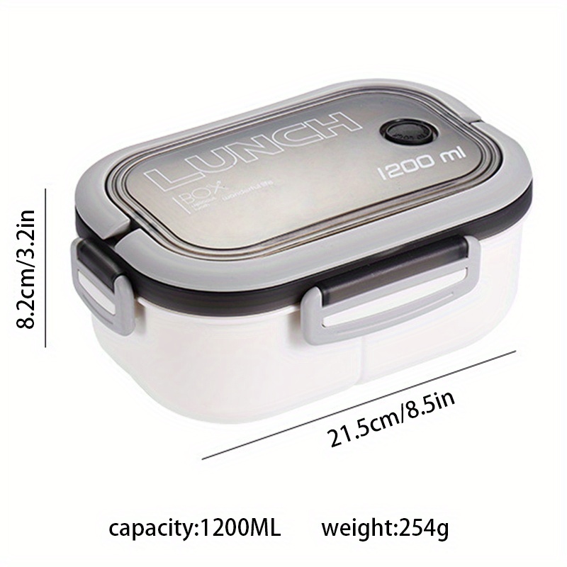 Lunch Box, With Cutlery Set, 3 Compartments Bento Box, Reusable Plastic  Food Container, Student Office Worker Indoor Outdoor Lunch Box, For Women  Men, Kitchen Accessories, Household Items - Temu