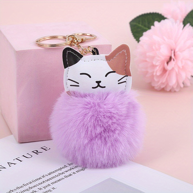 1pc Women's Fashionable Pvc Bag Charm With Cute Cat Paw Design For