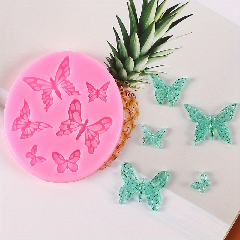 Mini Butterfly Cake Baking Mold Silicone Butterfly Chocolate Mold Pink Mold