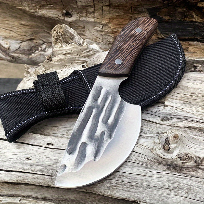 Heavy Duty Meat Knife With Sheath Hand Forged Chef Knife - Temu