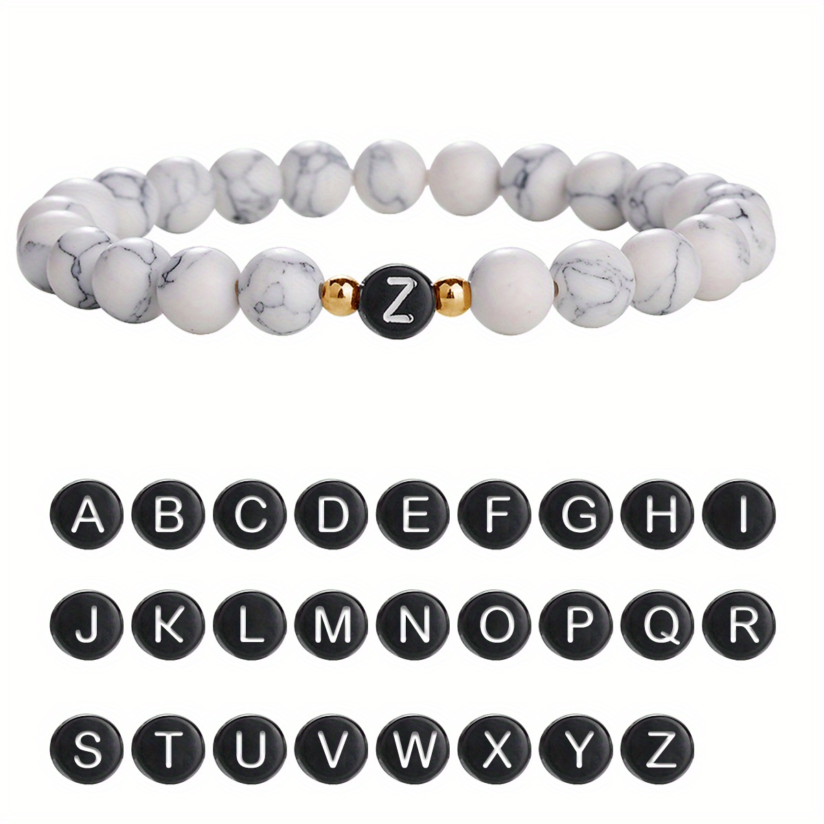 Alphabet Bead Bracelet