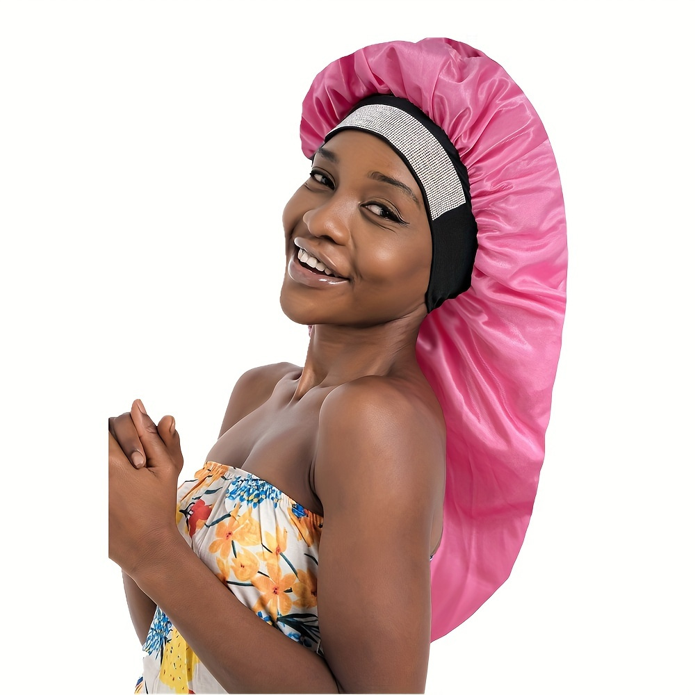 Touca De Banho, Touca De Seda Feminina, Touca De Elastano Durag Dome  Sedosa, Acessórios De Cabelo - Temu Portugal