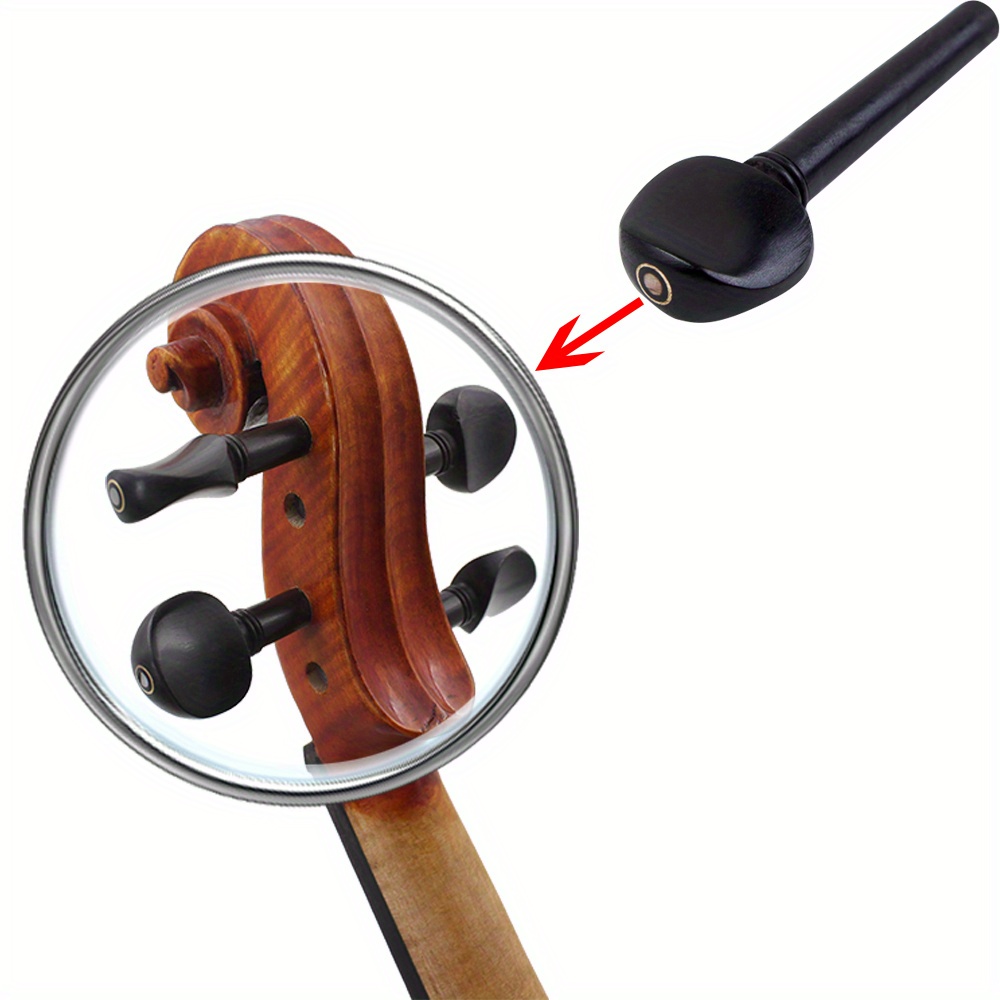 Violin Ebony Accessories Set Includes String Plate Tailpiece Temu