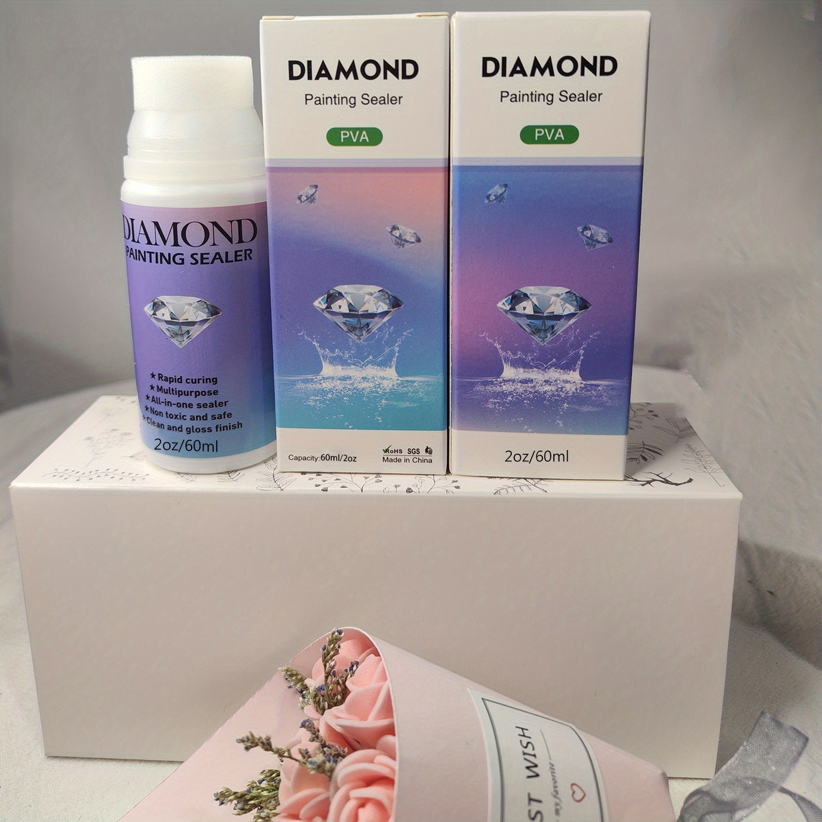 Diamond Painting Sealer With Sponge Head 5d Diamond Painting - Temu Canada