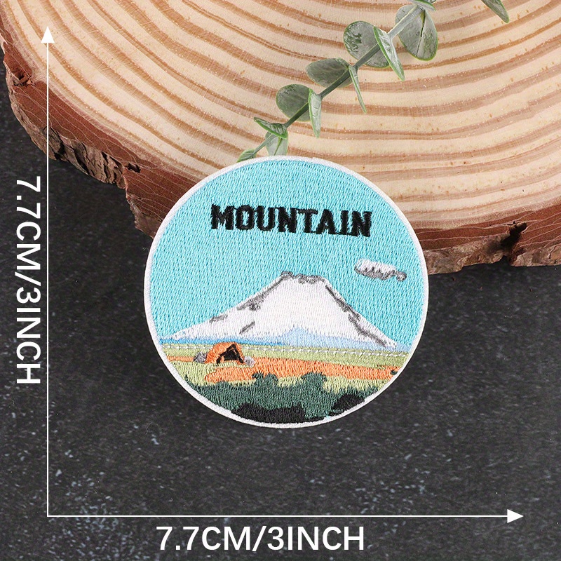Iron Clothing Patches Mountain, Adventure Embroidered Patch