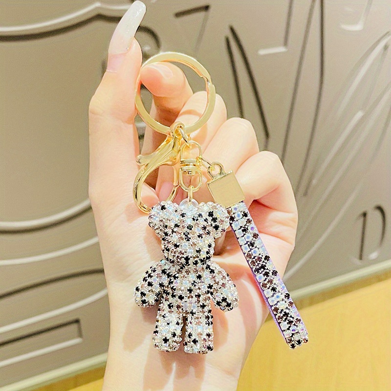 Crystal Teddy Bear Key Chain