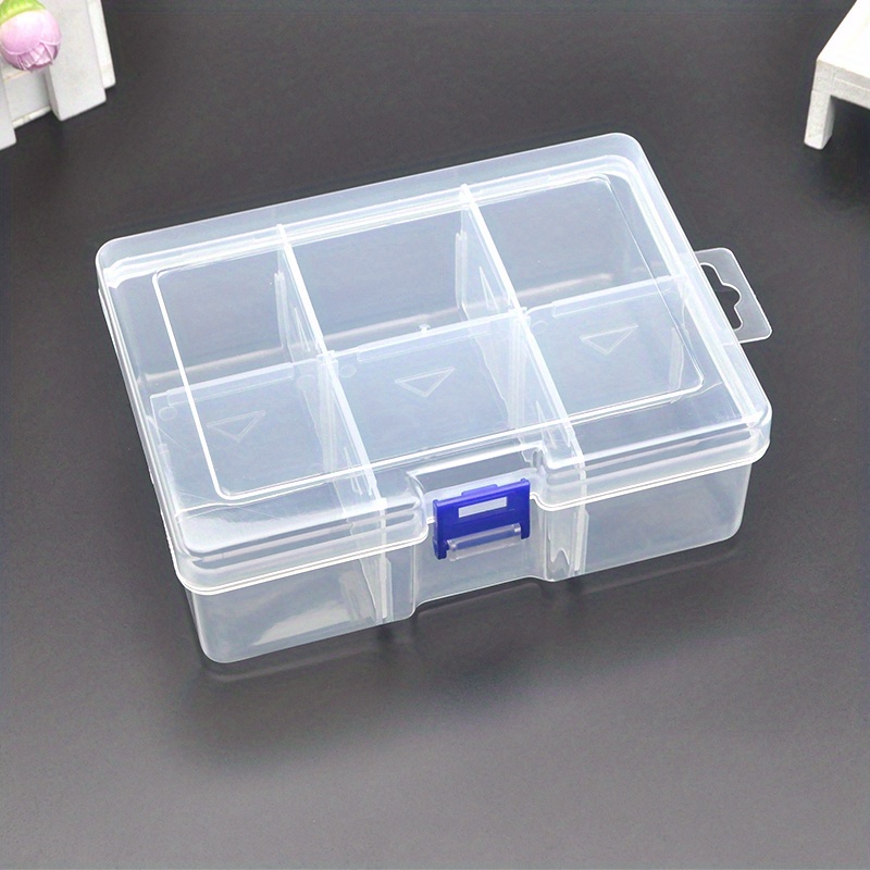 Pin Clip Box With Dividers Transparent Storage Box Detachable ...