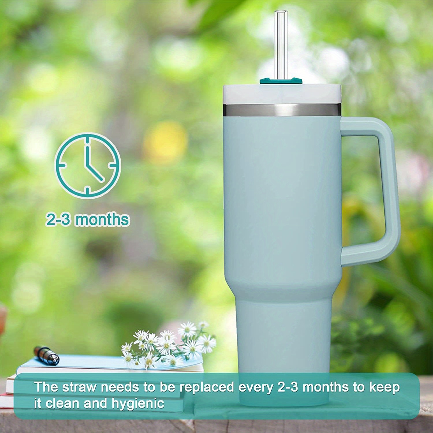 Replacement Straws Adventure Travel Tumbler Reusable Plastic Temu