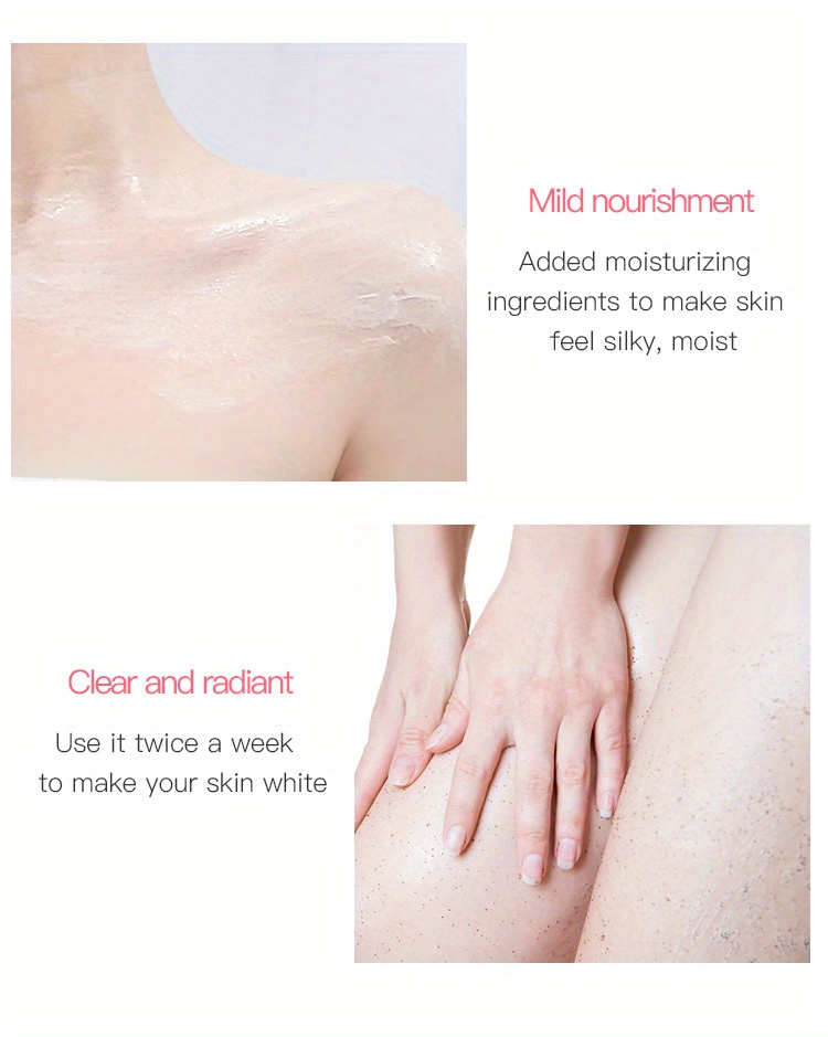 Peach Clear Ice Cream Body Scrub Exfoliating And Pimple Temu