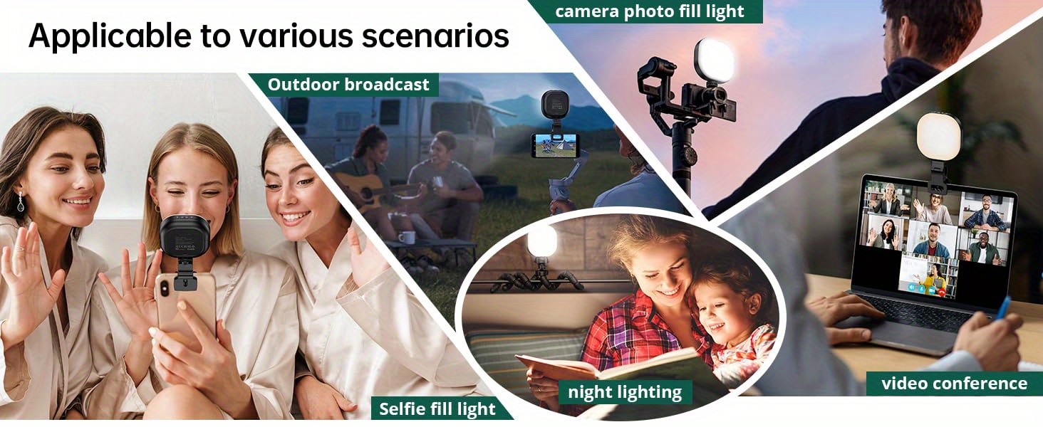 Led Video Light Mini Selfie Light Camera Light - Temu