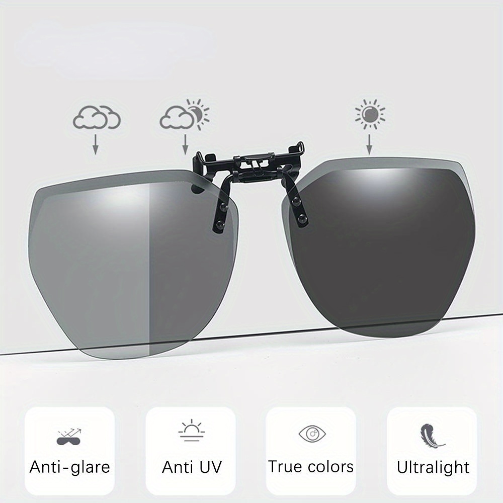 Polarized Clip Sunglasses Large Anti glare Tr90 Frame - Temu Ireland