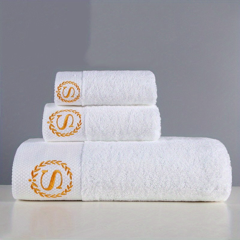 Luxury White Hand Towel, Cotton Sold by at Home