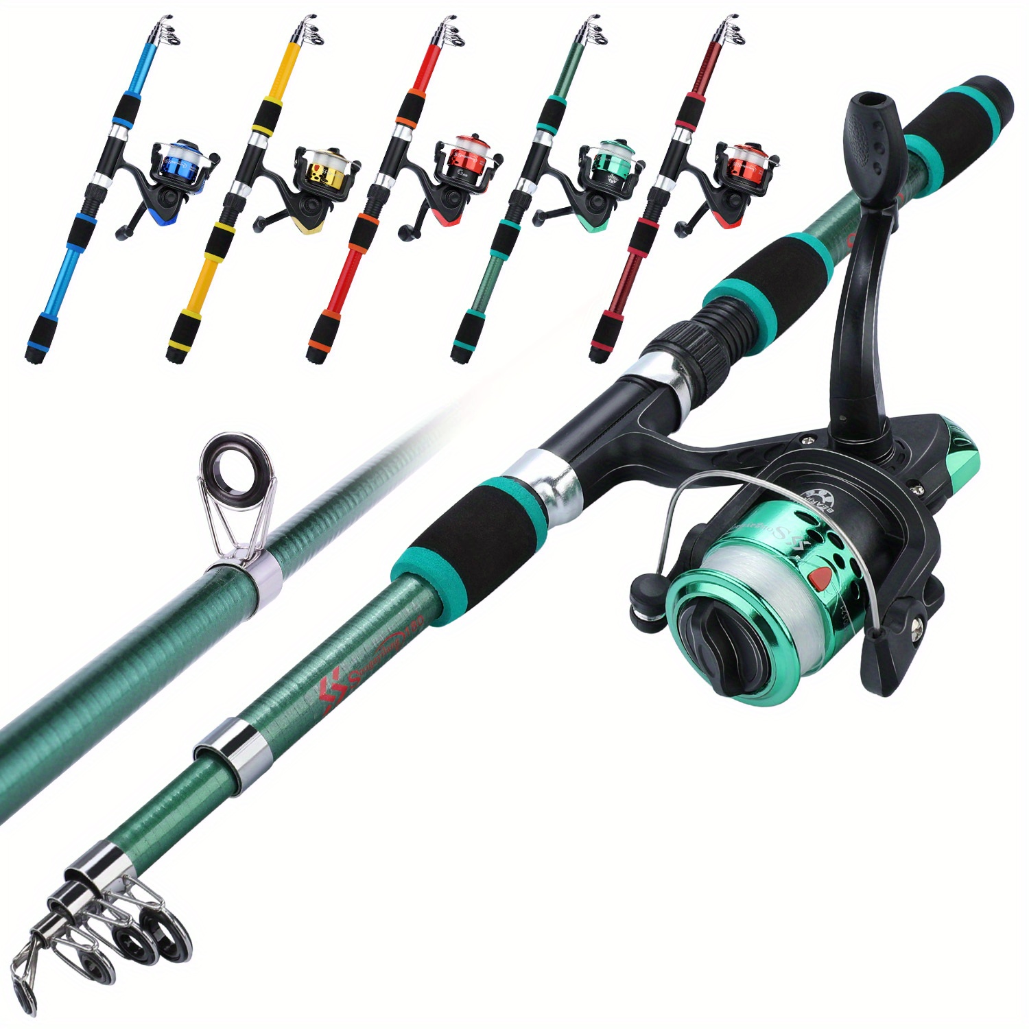 Sougayilang Telescopic Fishing Rod Spinning Reel Combo Kit - Temu