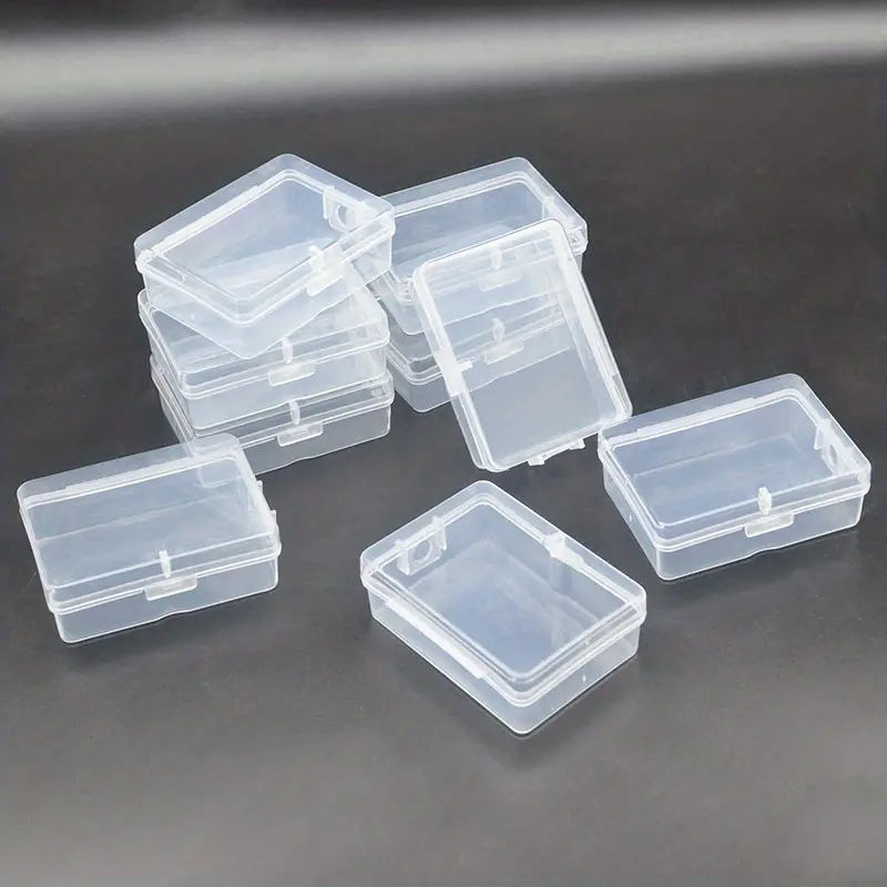 12 Small Transparent Storage Boxes Plastic Material For Small Items Easy To  Carry Small Accessories Hardware Small Parts Small Jewelry Crafts 2.68*1.9