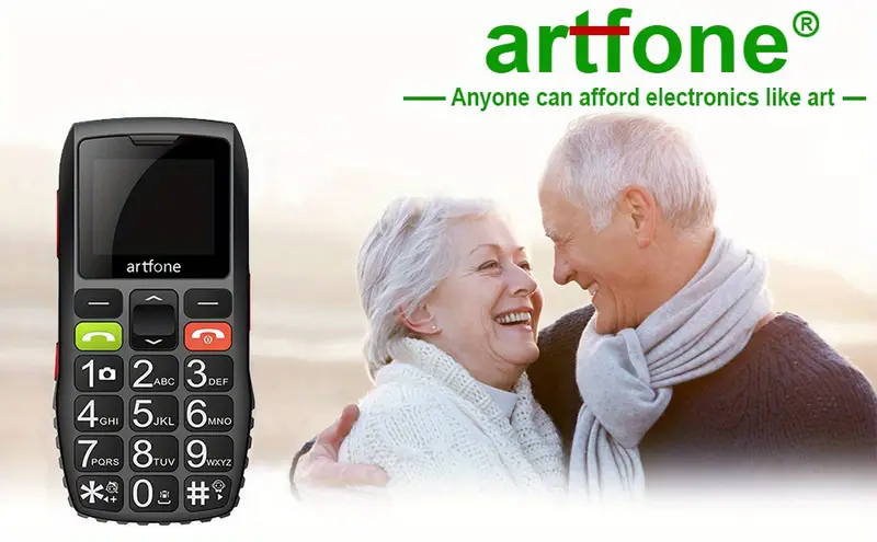 Artfone GSM téléphone Senior Portable Débloqué avec Grandes