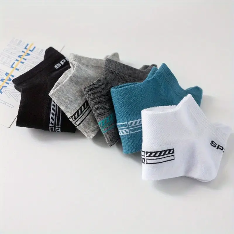 10pairs set mens thin breathable mesh comfortable ankle socks sports socks for summer details 5