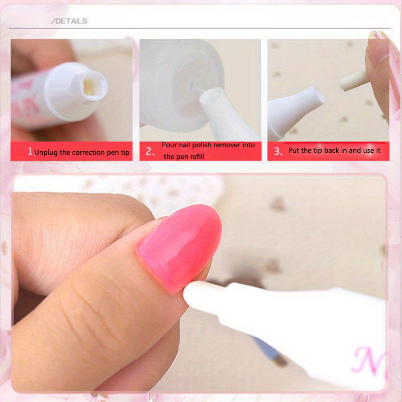 Acrylic Nail Polish Remover Clean Wipe Finger Edges Smudges Temu