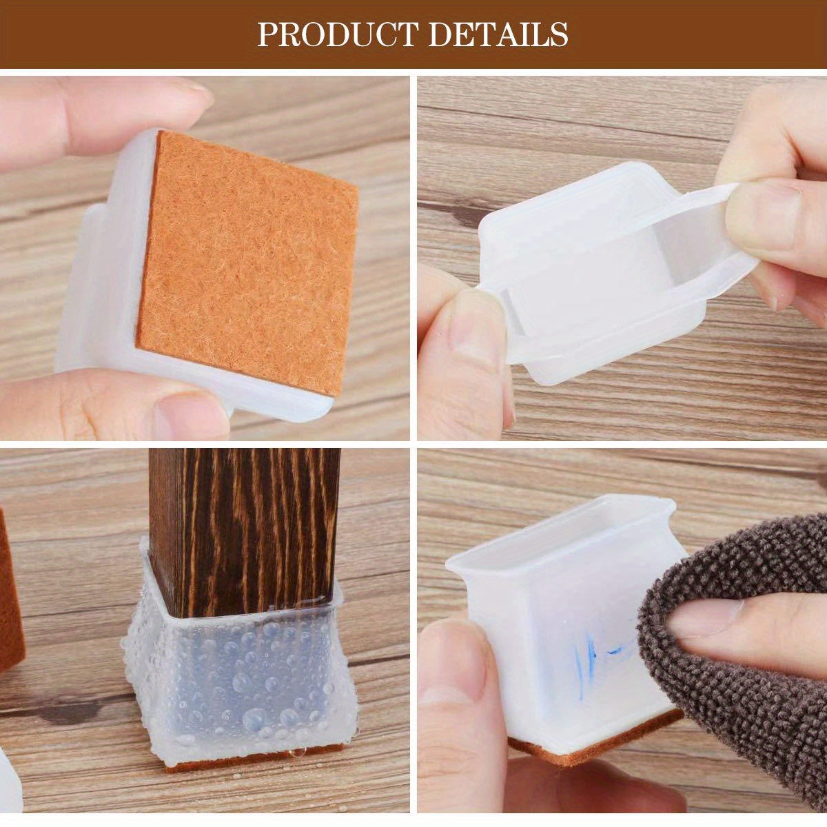 Silicone Chair Leg Floor Protectors Felt Chair Leg Temu Australia