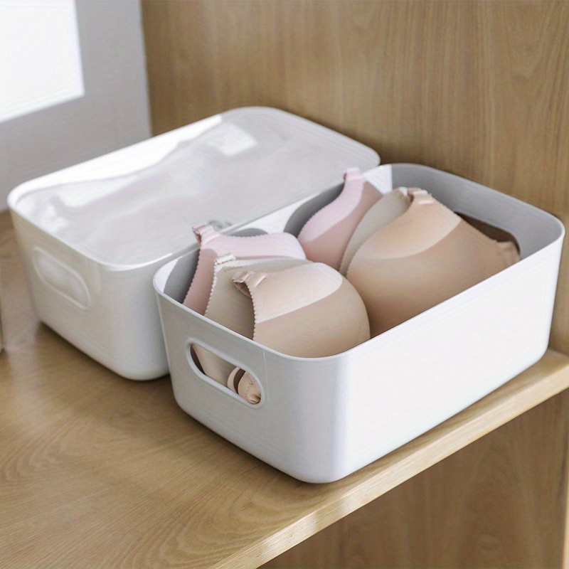 1pc Sundries Storage Box, Desktop Plastic Box, Bathroom Cosmetic