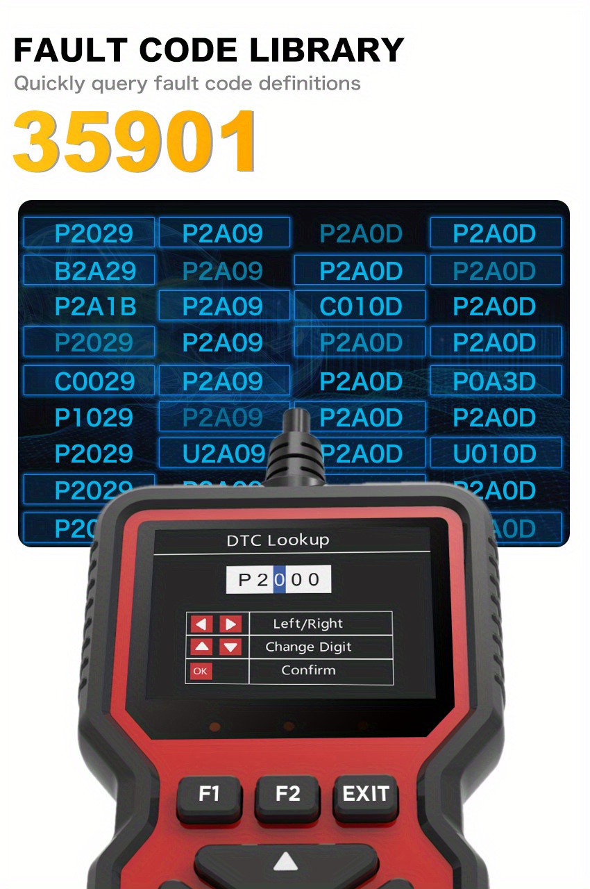 V519 Car Fault Detector Obd2 Scanner Fault Diagnosis Tester Temu