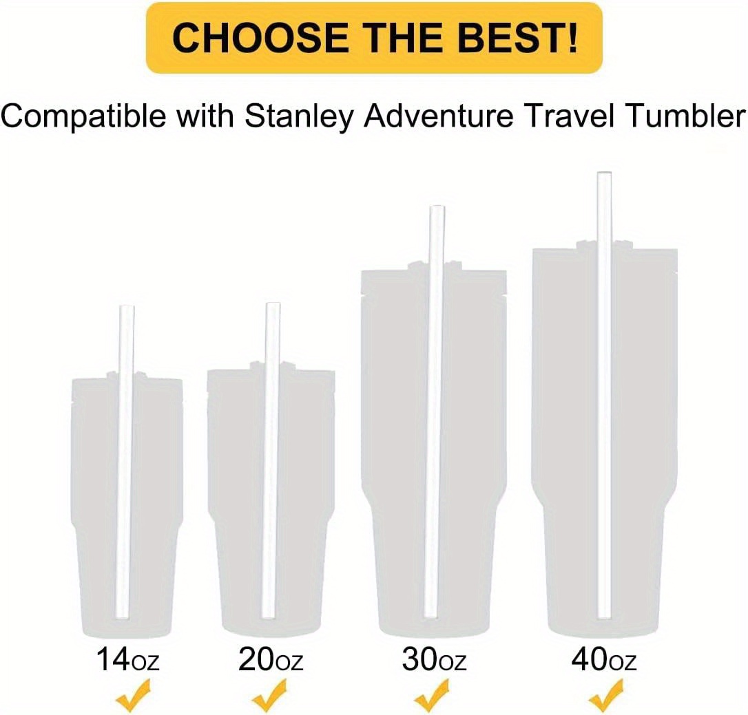 Replacement Straws Adventure Travel Tumbler Reusable Plastic Temu